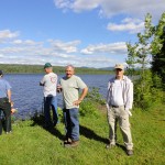 Lenny, Kevin, Russ, Peter A glorious day at Lenny's camp on Holland Pond
