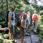 a few of the folks at summit of Carleton Mt Carlton Mountain, LT Journey's End hike