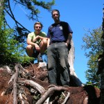 inauguaration of Split Rock Trail 038 Skylar and Pete on Split Rock.