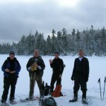unknown pond hike 004 Linda, Russ, Chris and Bart.